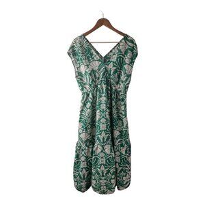 Women's MNG Green Floral Print Maxi Dress Size L